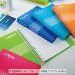 KOKUYO Campus B5 Slide Binder Notebook with 5 Tab Dividers, PP Cover, 26 Hole, 100 Sheets Capacity, Pink, Japan Import (RU-P334NP)