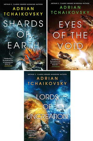 The Final Architecture Trilogy Set by Adrian Tchaikovsky (Shards of Earth, Eyes of the Void, Lords of Uncreation)