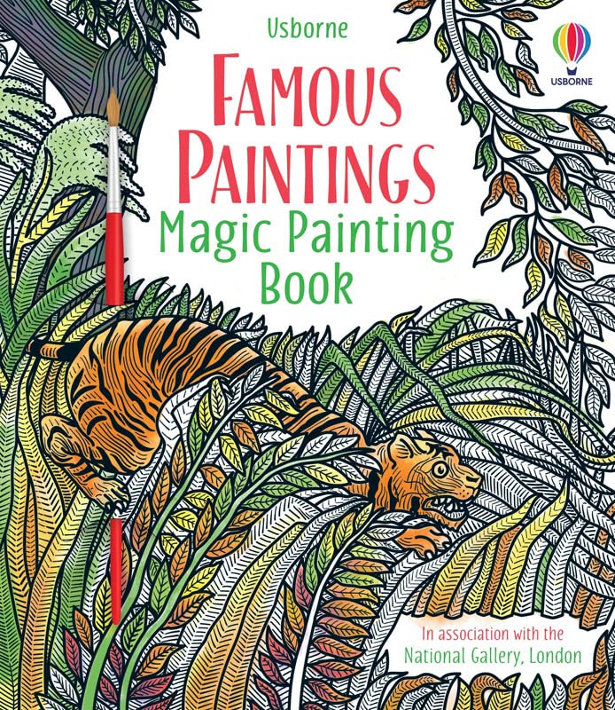 Magic Painting Book 6 Books Collection Pack Set #4 (Famous Paintings, Greek Myths, Magic Paint Yourself Calm, Rainbows,Space,Unworry)