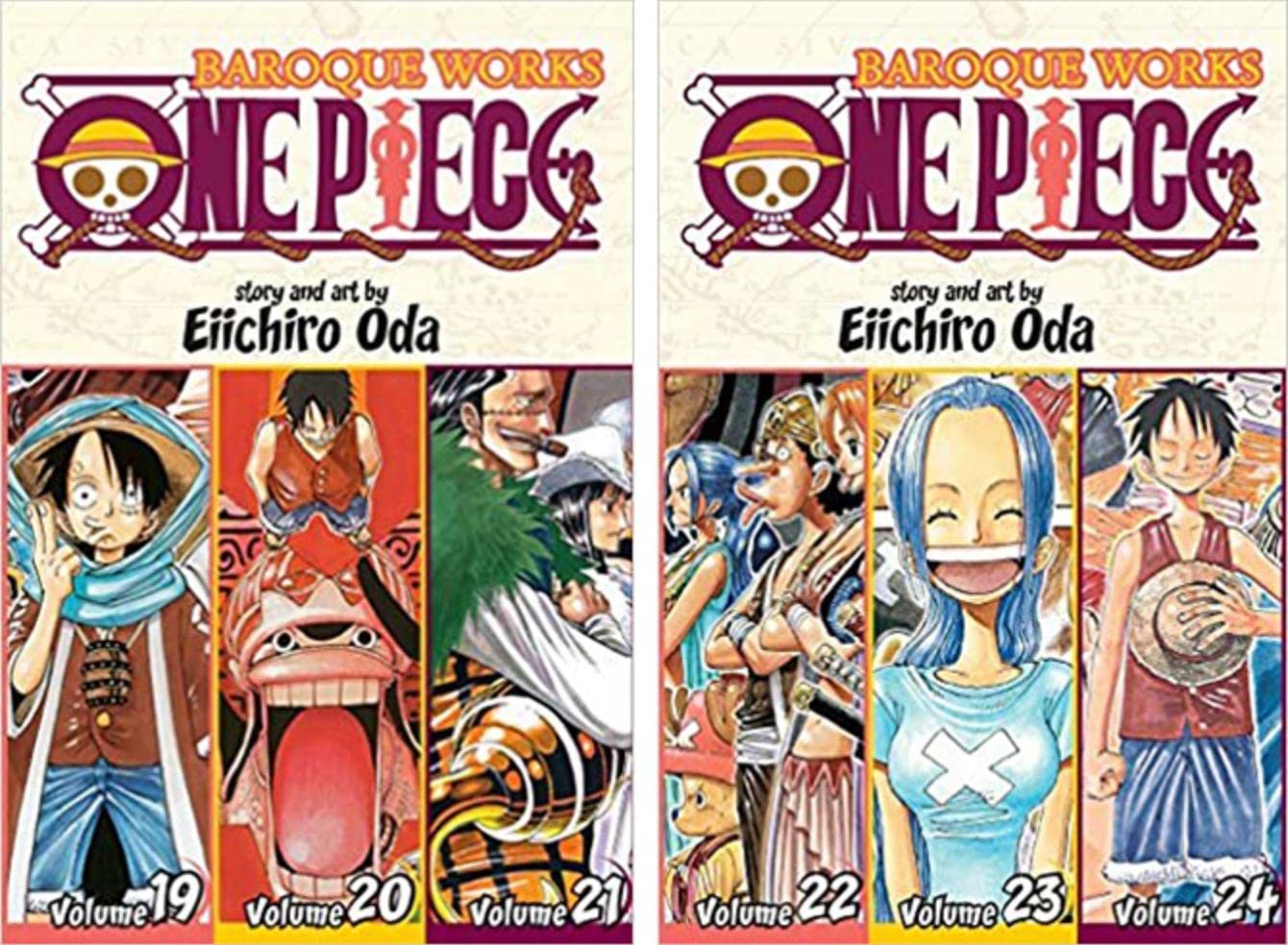 One Piece 3-in-1 Edition 10-book Manga Set 1-10: Vol. 1-30 by Eiichiro Oda