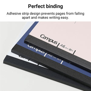 KOKUYO Composition Graph Notebook 3 Pack, A6 Campus 5x5 Grid Notebooks, 80 Sheets Notebook for School, Comp Book for Journal Planner Drawing Perfect for Women Study Note Taking, Noritake