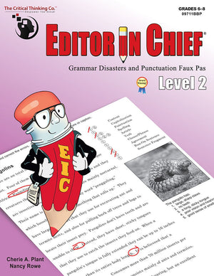 The Critical Thinking Editor In Chief Level 2 School Workbook