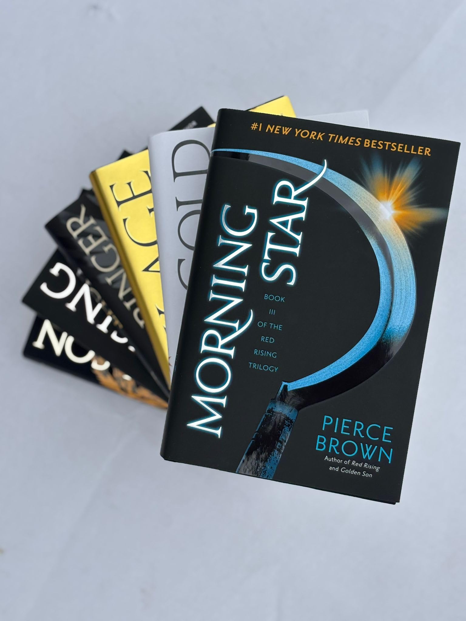 Red Rising Series Vol. 1-6, 6 Books Set, Red Rising, Golden Son, Morning Star, Iron Gold, Light Bringer, Dark Age, by Pierce Brown