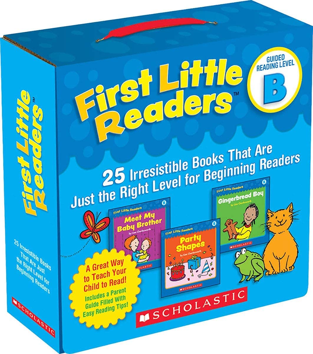 Scholastic First Little Readers 8 Parent Packs Complete Set - Guided Reading Level A, B, C, D, E&F, G&H, I&J, K&L