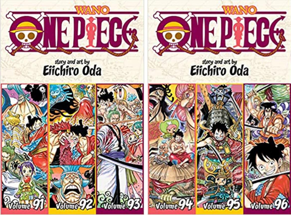 One Piece 3-in-1 Edition 12-book Manga Set 21-32: Vol. 61-96 by Eiichiro Oda