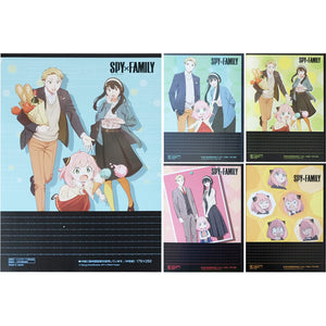 KOKUYO Composition Notebooks, 5 Pack Campus Semi-B5 Comp Book with Dot A 7mm Ruled, 30 Sheets, School Lined Notebook Spy x Family Limited Edition, Journal Notebook for Women Work Study Note Taking