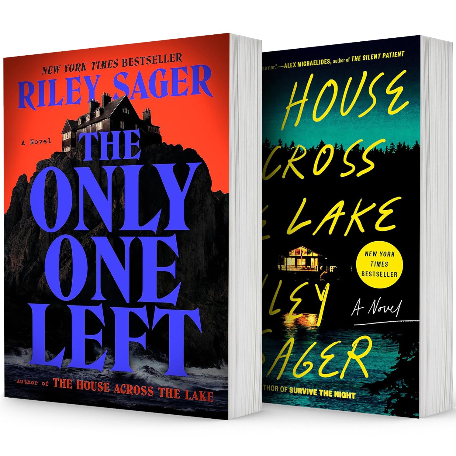 The Riley Sager Bestselling,2 Books Collection Set,The Only One Left,The House Across the Lake.