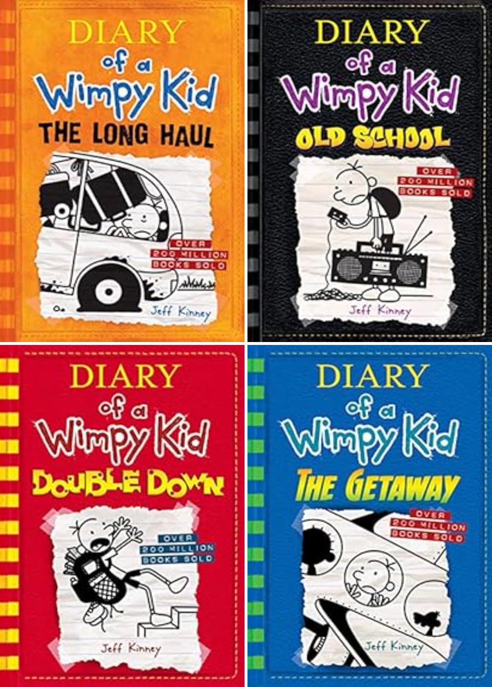 Diary of a Wimpy Kid Series, Vol 1-18, 18 Books Collection Hardcover Set, by Jeff Kinney