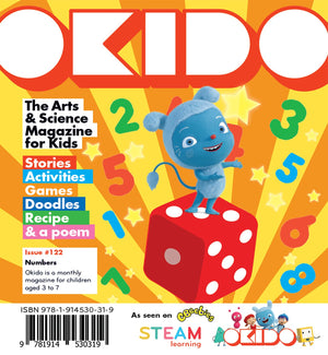OKIDO Learning Series 7-Book Set – Germs, Stars, Machines, Numbers, Muscles, Underwater, Music