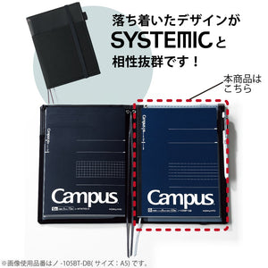 KOKUYO Campus Notebook, Business Type, Dot B 6mm Ruled, Semi-B5, 50 Sheets, 37 Lines, Navy Cover, Japan Import (NO-5BT-DB)