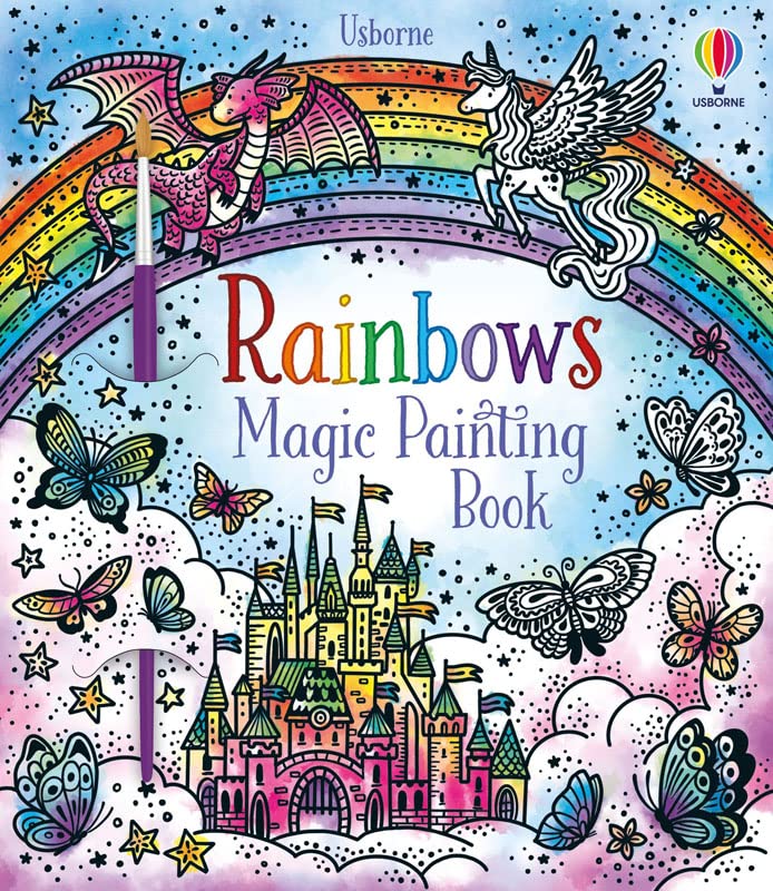 Magic Painting Book 6 Books Collection Pack Set #4 (Famous Paintings, Greek Myths, Magic Paint Yourself Calm, Rainbows,Space,Unworry)