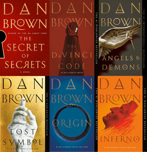Robert Langdon Series Collection 6 Books Set By Dan Brown (Angels And Demons, The Da Vinci Code, The Lost Symbol, Inferno, Origin, The Secret of Secrets)