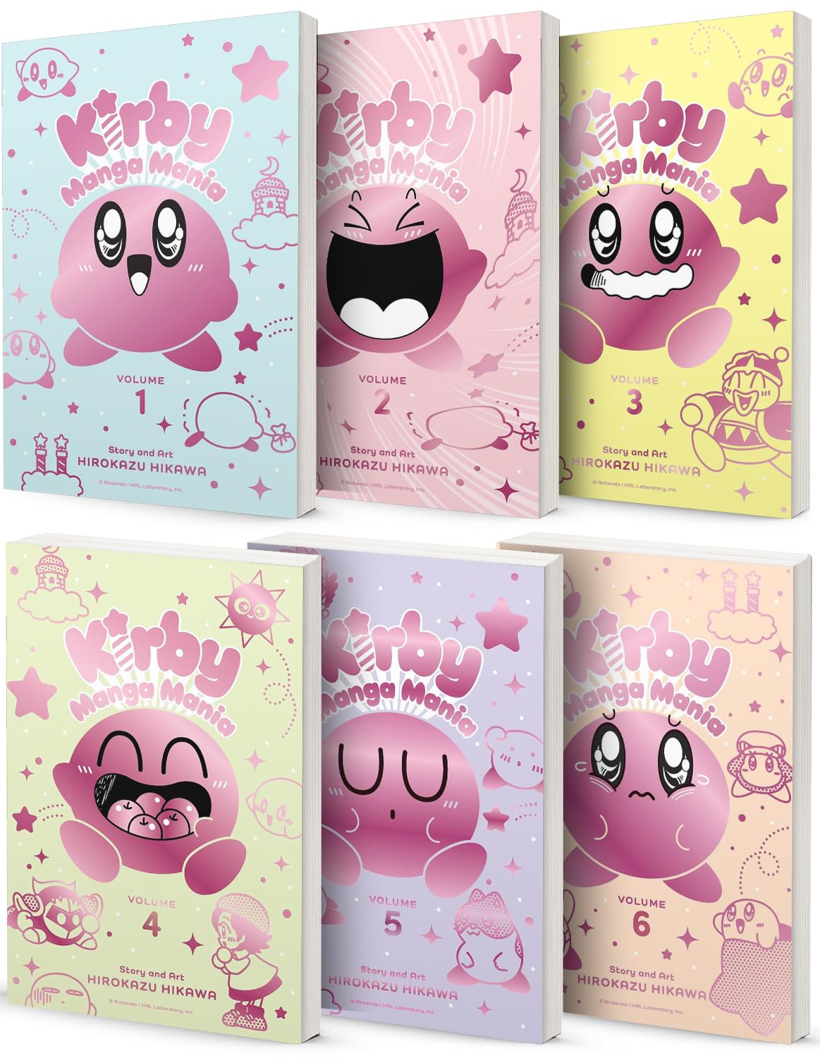 Kirby Manga Mania 6-Book Collection Set Vol 1-6 by Hirokazu Hikawa