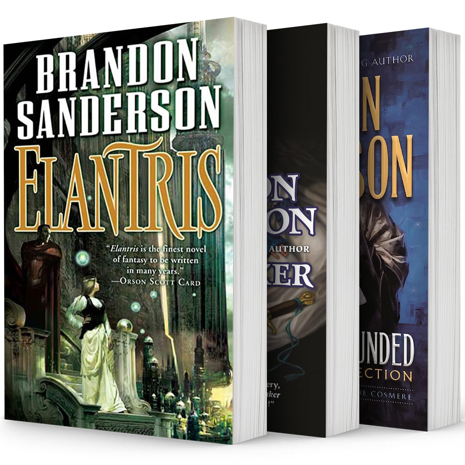 Brandon Sanderson 3 Books Collection Set (Arcanum Unbounded, Elantris, Warbreaker)