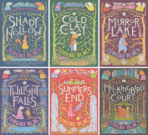 A Shady Hollow Mystery, 6 Books Collection Set, Shady Hollow, Cold Clay, Mirror Lake, Twilight Falls, Summers End, Mockingbird Court, by Juneau Black