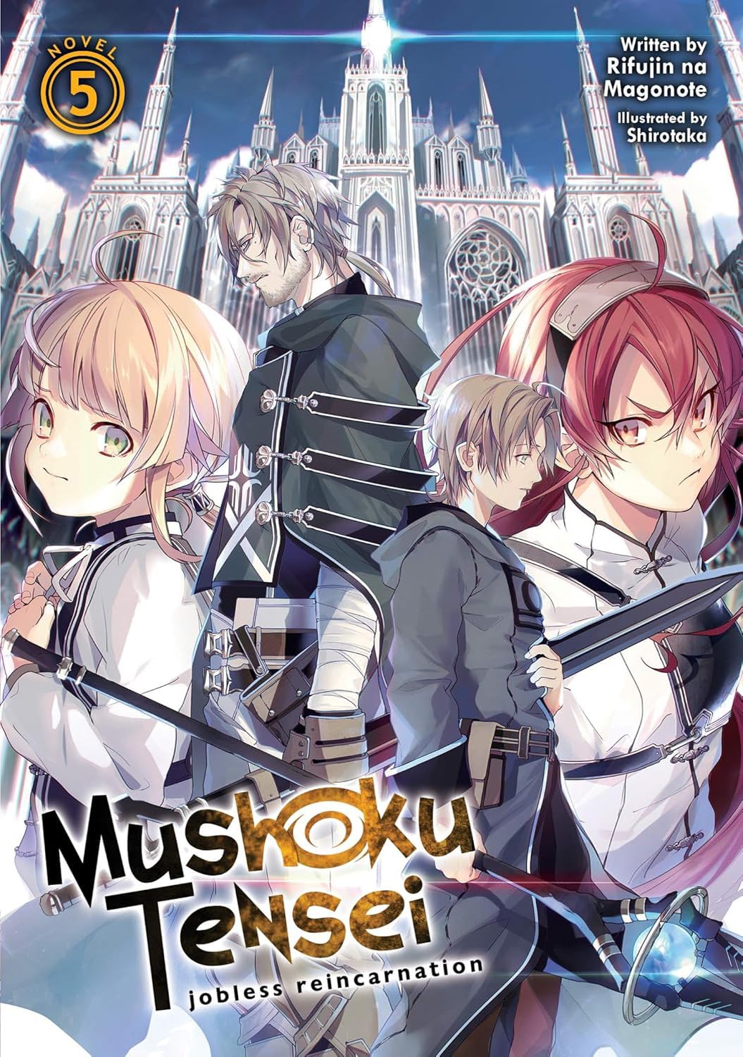 Jobless Reincarnation Light Novel Set of 5 Books, Mushoku Tensei Vol. 1-5 by Rifujin Na Magonote