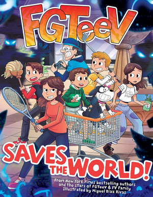 Collection 5 Books Series of FGTeeV. Into the Game! Game Break! Saves the World! Out of Time! Blasts Off! by FGTeeV