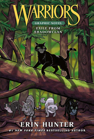 Warriors Graphic Novel Series, Collection Set of 4 Books. A Shadow in Riverclan, Winds of Change, Exile from ShadowClan, A Thief in Thunderclan by Erin Hunter
