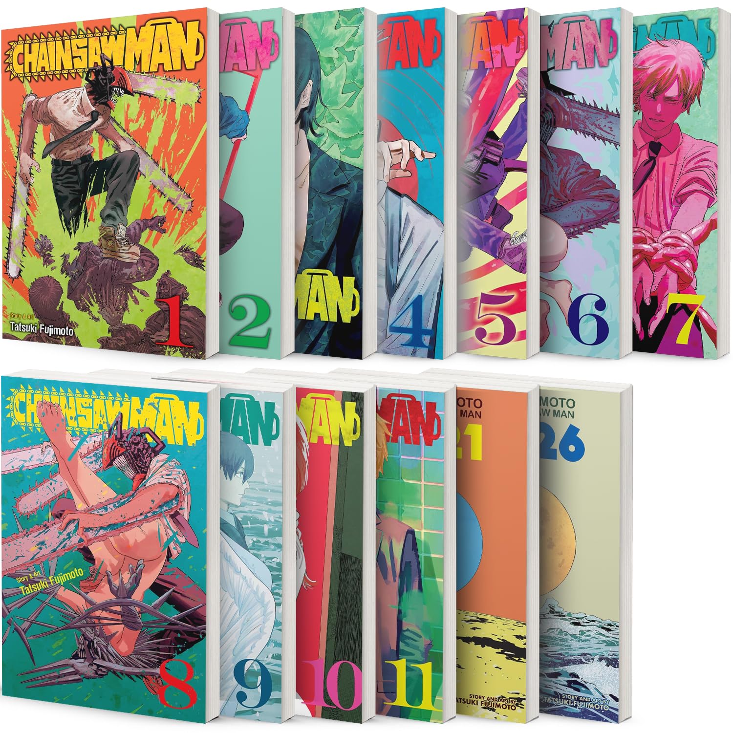 mukawa Chainsaw Man Collection 11 Book Set Volumes 1-11 By Tatsuki Fujimoto