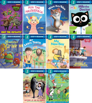 Step Into Reading Step 2 Variety Pack Set Vol 6 (10 Paperback Books) - Includes: Meet the Mutants! & More - Early Reader Box Set for Kids