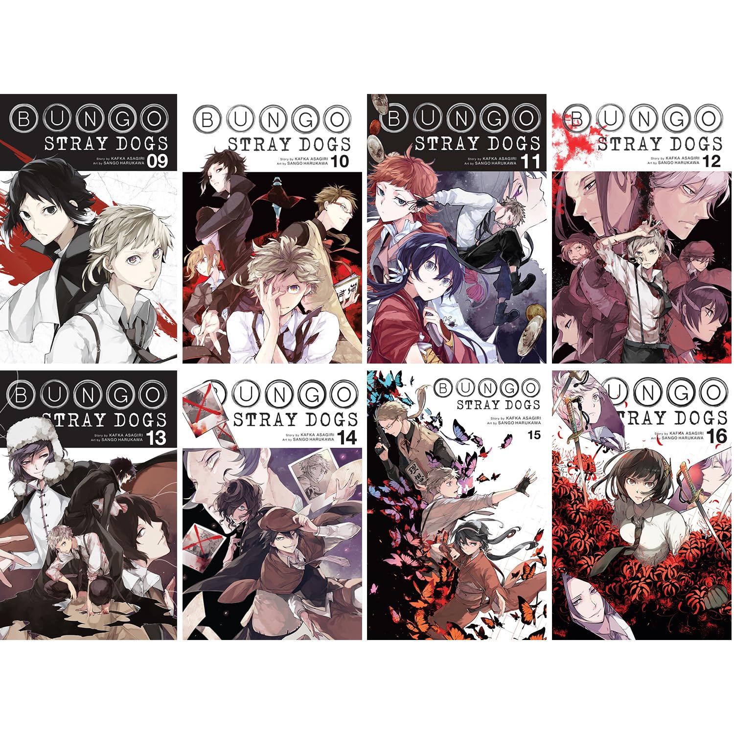 Bungo Stray Dogs Manga Set Vol 9-16