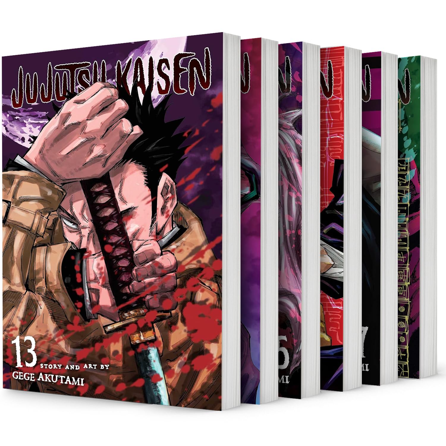 The Jujutsu Kaisen Series. 6 Books Collection Set. Vol. 13-Vol. 18 by Gege Akutami