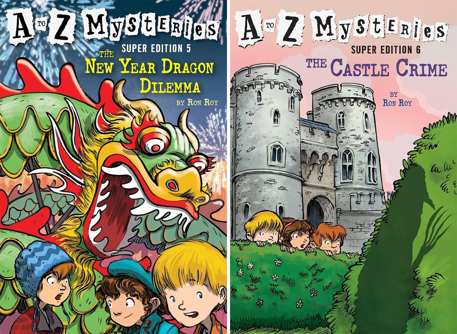 The A to Z Mysteries Super Edition Series. 14 Books Collection Set. Vol. 1- Vol. 14 by Ron Roy