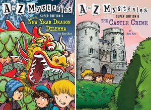 The A to Z Mysteries Super Edition Series. 14 Books Collection Set. Vol. 1- Vol. 14 by Ron Roy