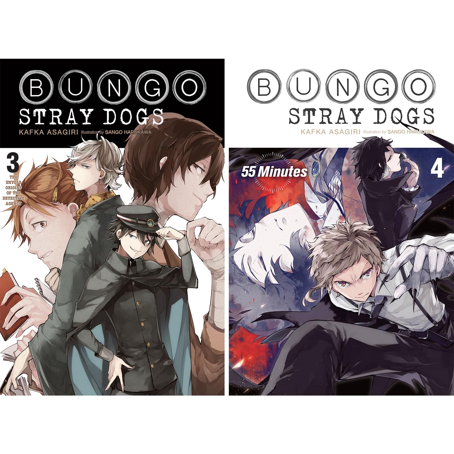 Bungo Stray Dogs, Vol. 1 -9 (light novel) by Kafka Asagiri collection set