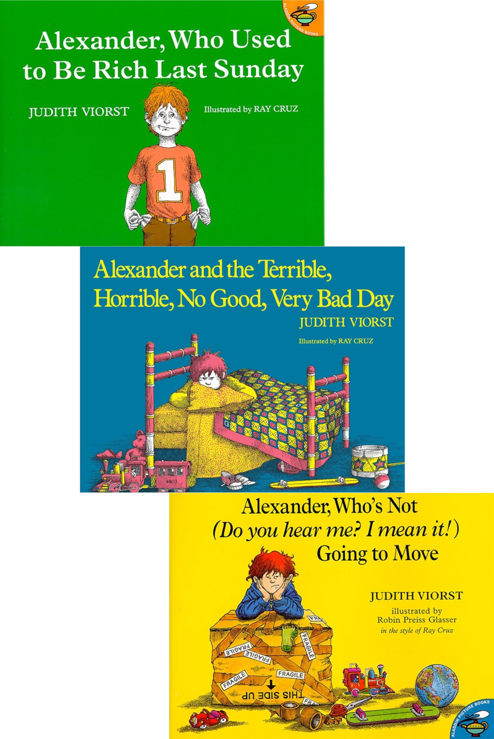 Alexander 3-Book Set: Alexander and the Terrible, Horrible, No Good, Very Bad Day; Alexander Who's Not (Do You Hear Me? I Mean It!) Going to Move; and Alexander Who Used to Be Rich Last Sunday