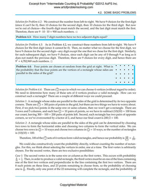 Art of Problem Solving (AoPS) Series, Intermediate Counting and Probability 2 Books Set of Text and Solution by David Patrick