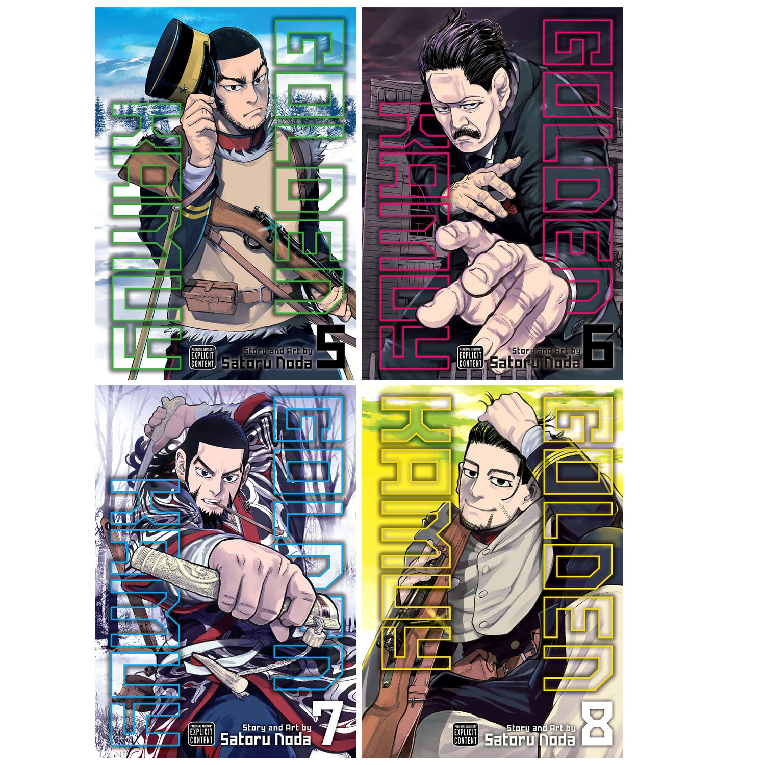 GOLDEN KAMUY Serie : Vol 1-24 Collection 24-Book Set by Noda Satoru