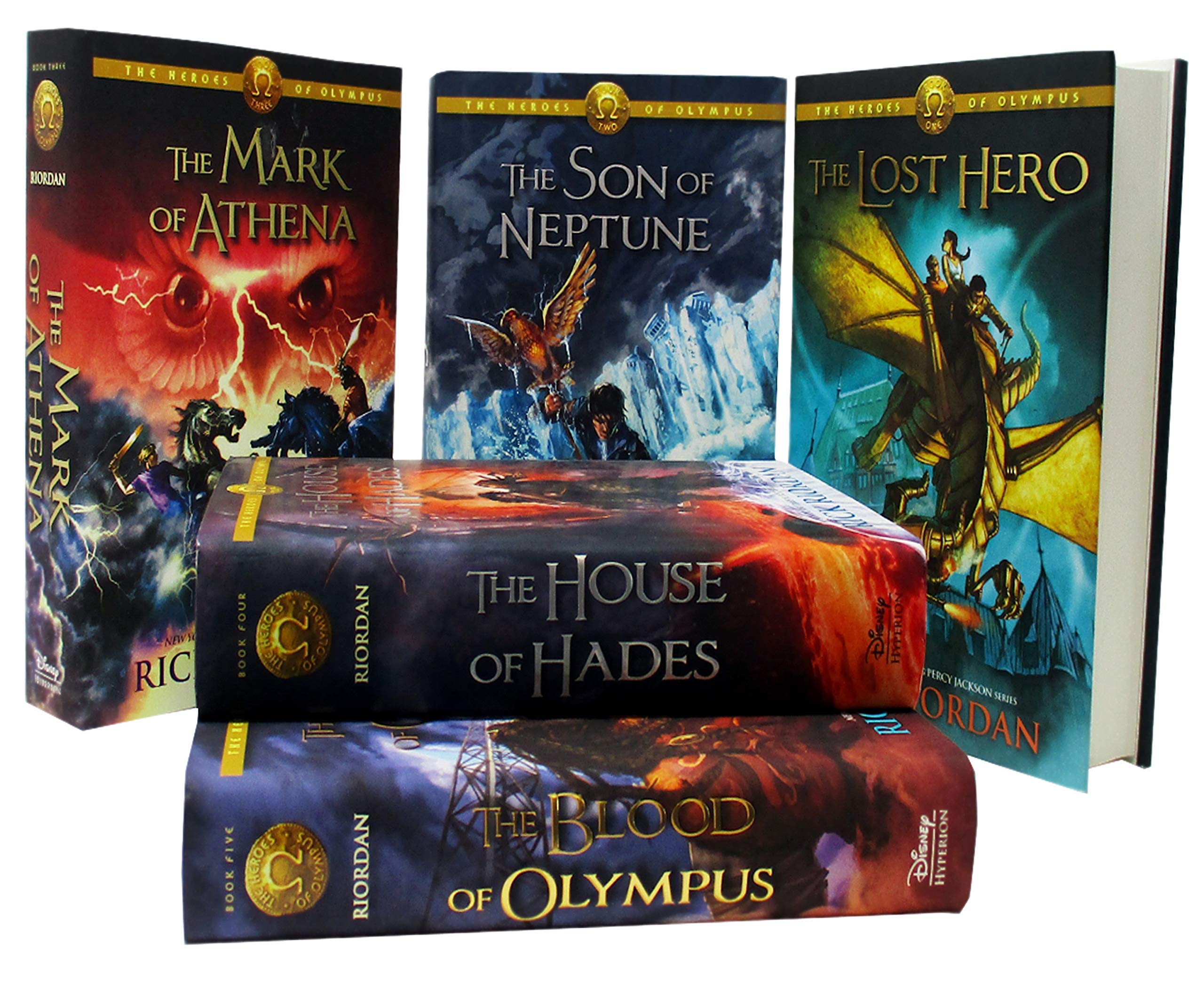 The Heroes of Olympus Collection 5 Books Set Collection by Rick Riordan (Hardback)