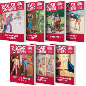 Boxcar Children Mysteries13-19：Snowbound Mystery，Tree House Mystery，Bicycle Mystery，Mystery in the Sand，Mystery Behind the Wall，Bus Station Mystery，Benny Uncovers a Mystery