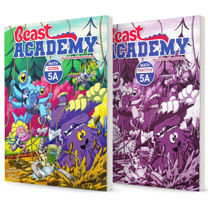 Art of Problem Solving: Beast Academy 5A: Guide and Practice, 2 Books Collection Set, 5A Math Guide & 5A Math Practice
