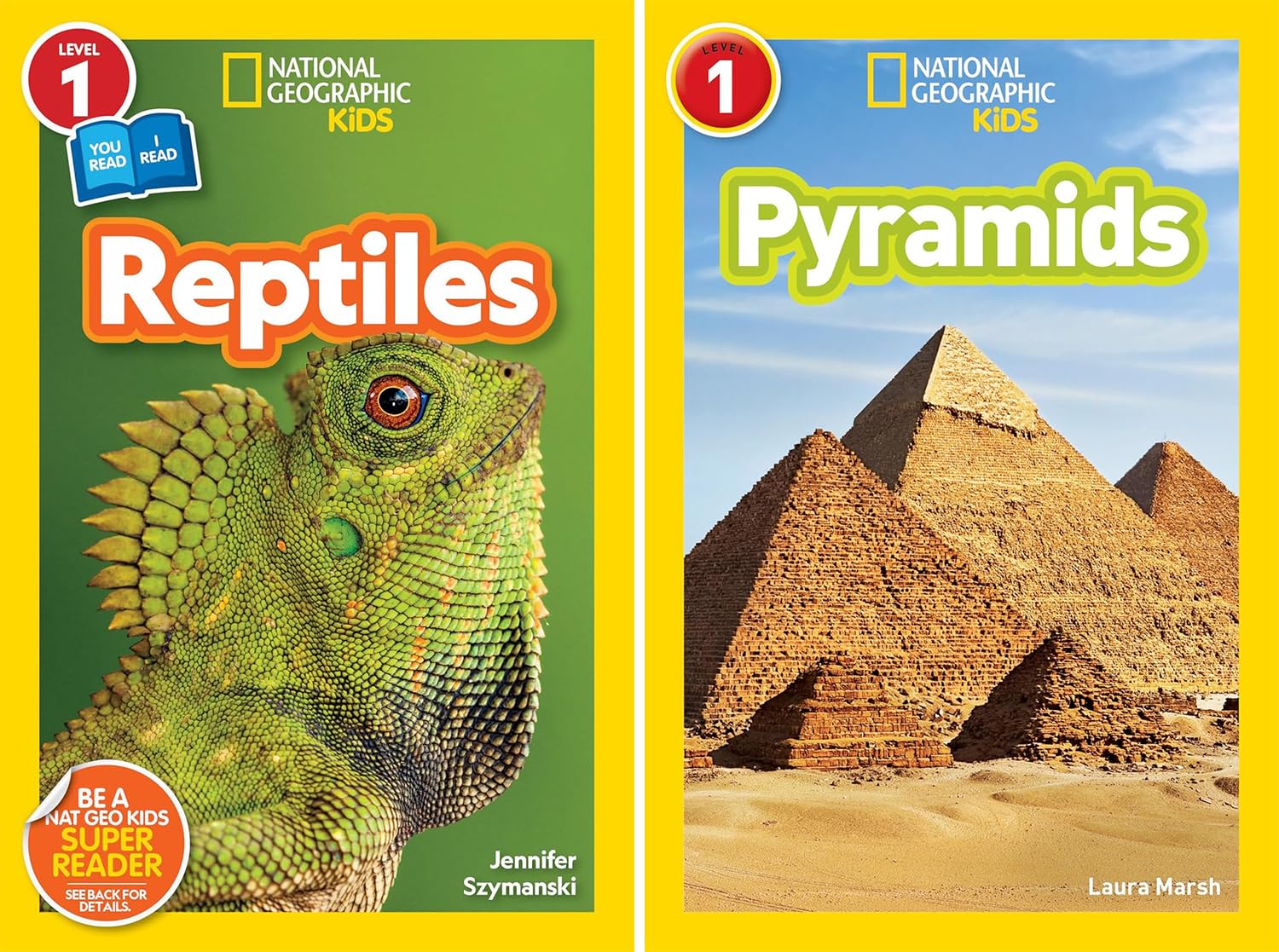National Geographic Kids Readers Level 1 Series, Collection Set of 10 Books. Wild Cats, T. Rex, Reptiles, Pyramids, Here to There, Llamas, Hedgehogs, Goats, Day and Night, Animal Doctors