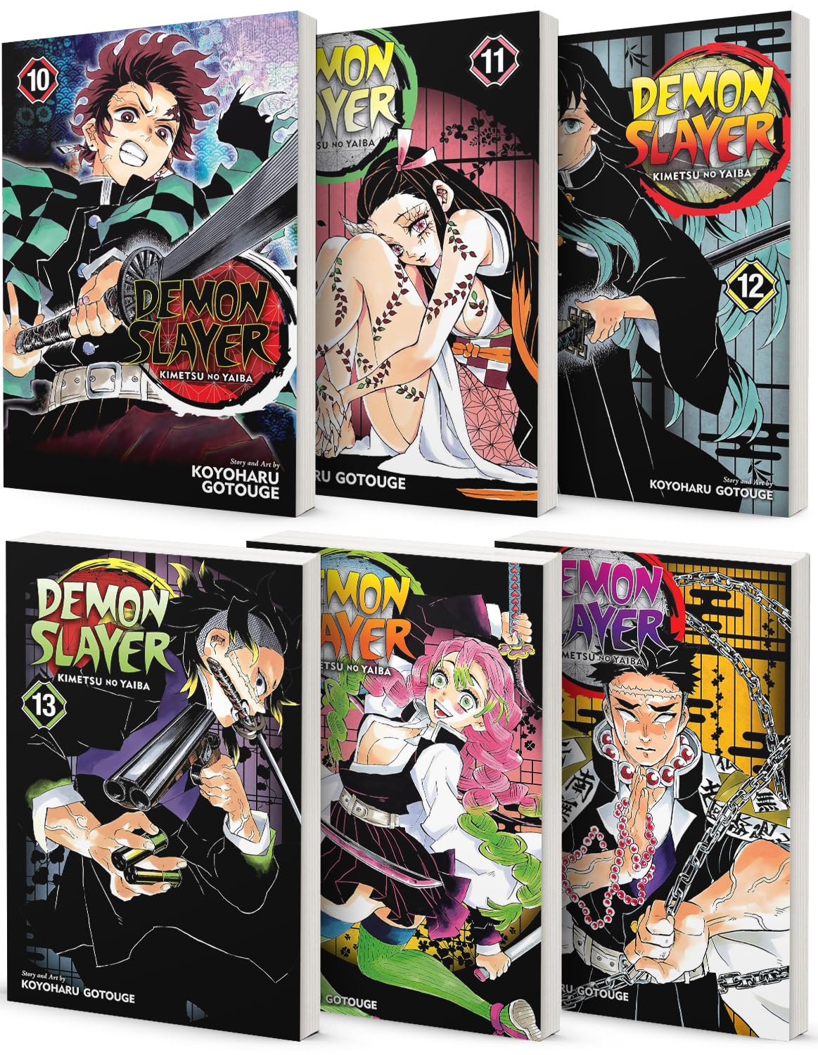Demon Slayer Manga Collection Vol (10-15) 6 Books Collection by Koyoharu Gotouge