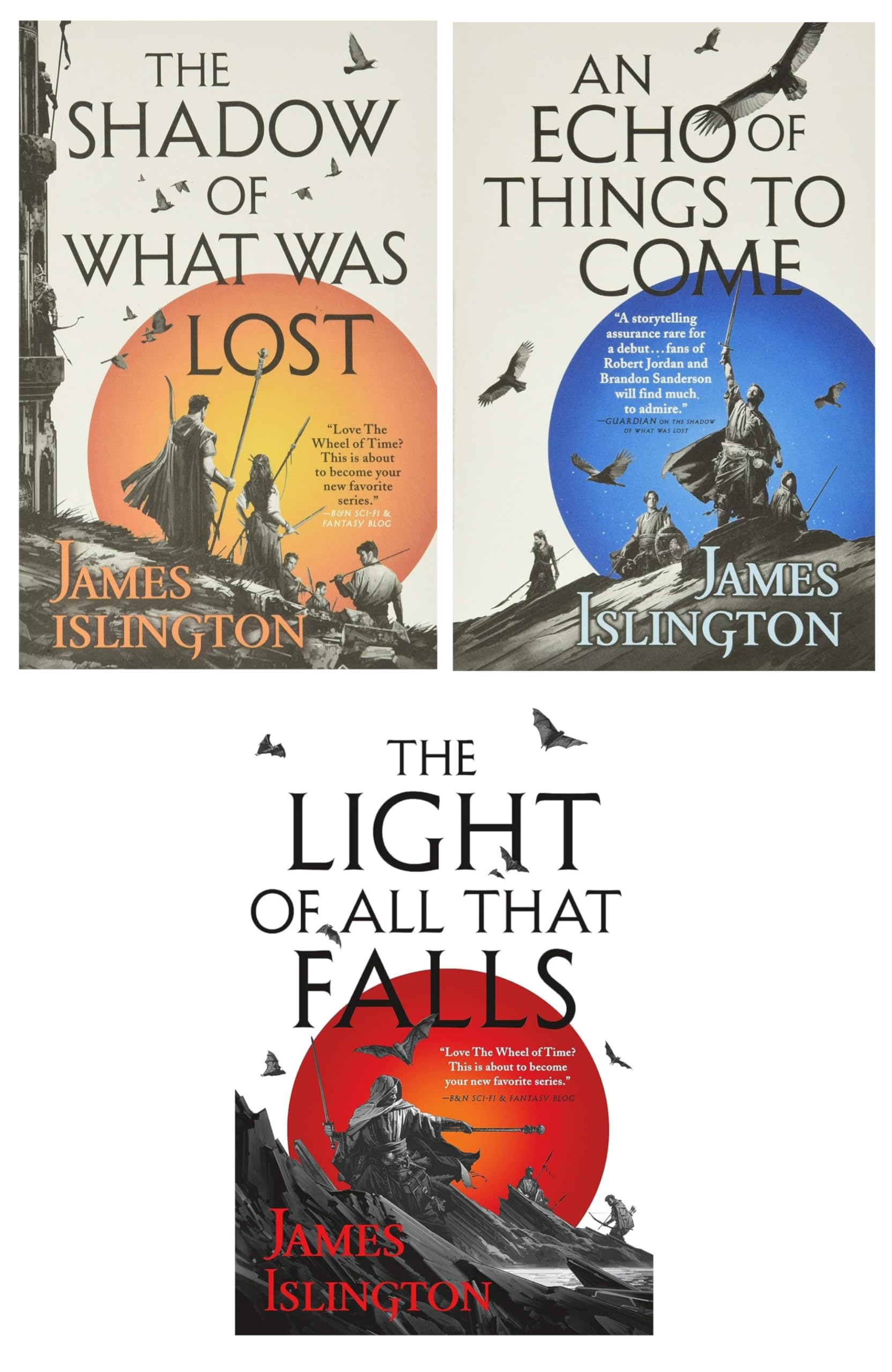 Licanius Trilogy Collection 3 Books Set By James Islington (The Shadow of What Was Lost, An Echo of Things to Come, The Light of All That Falls)