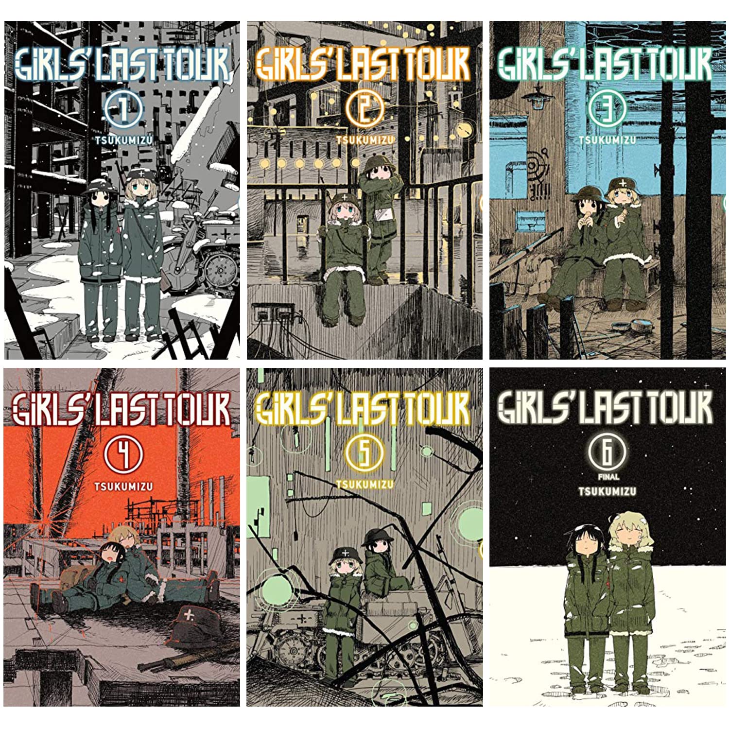 Girls' Last Tour Complete 6-book Manga Set by Tsukumizu