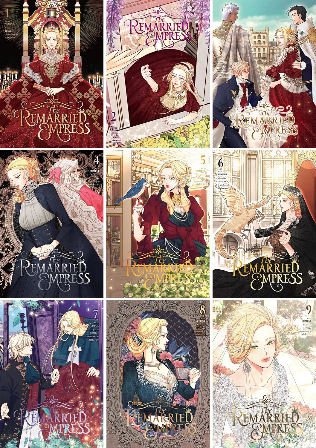 The Remarried Empress Graphic Novel Series 9 Books Collection Set (Volumes 1-9) by HereLee