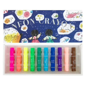 KOKUYO (コクヨ Highlighter Crayons, 10 Colors, KE-AC30