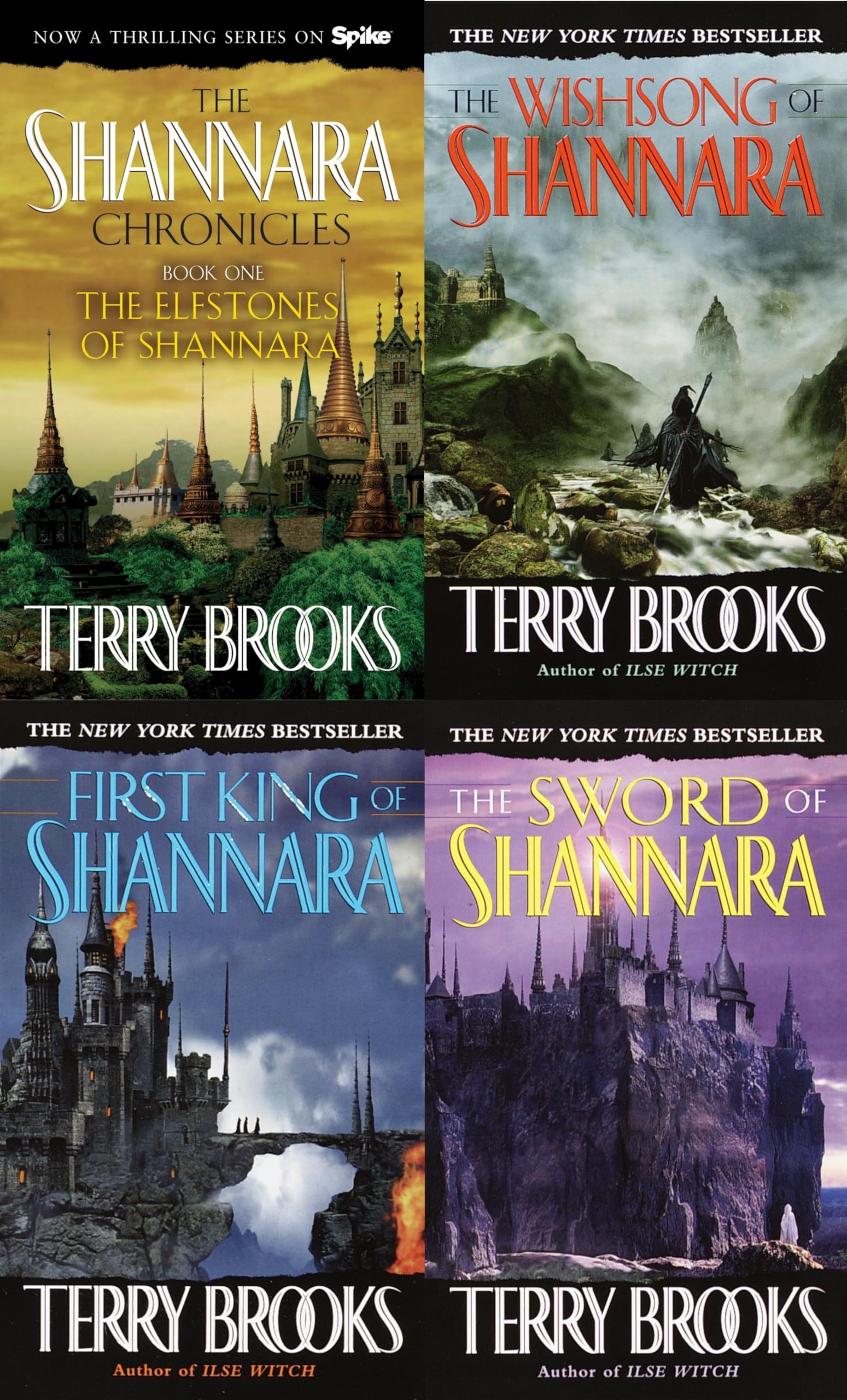 Shannara Trilogy Set + Prequel: First King, Sword of, Elfstones, Wishsong
