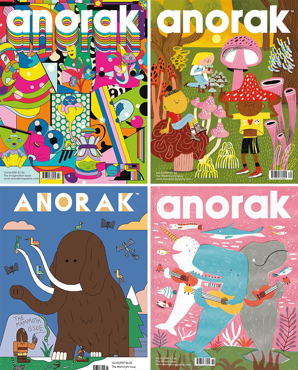 The Fascinating World of Nature: A 4-Book Set by Cathy Olmedillas - Explore Mushrooms, Mammoths, Whales, and Imagination!