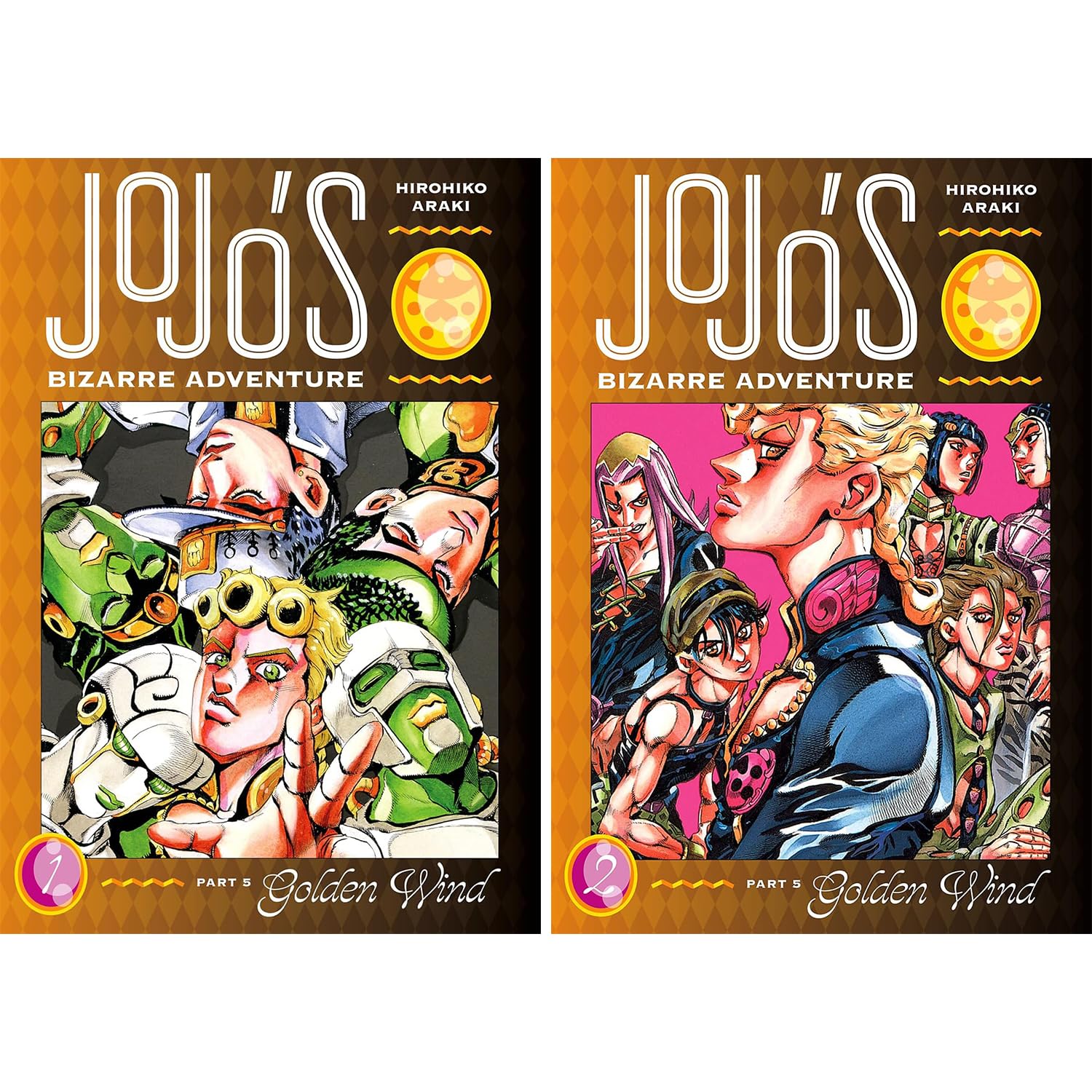 JoJo's Bizarre Adventure Part 5: Golden Wind Volume 1-9 Books Collection Set