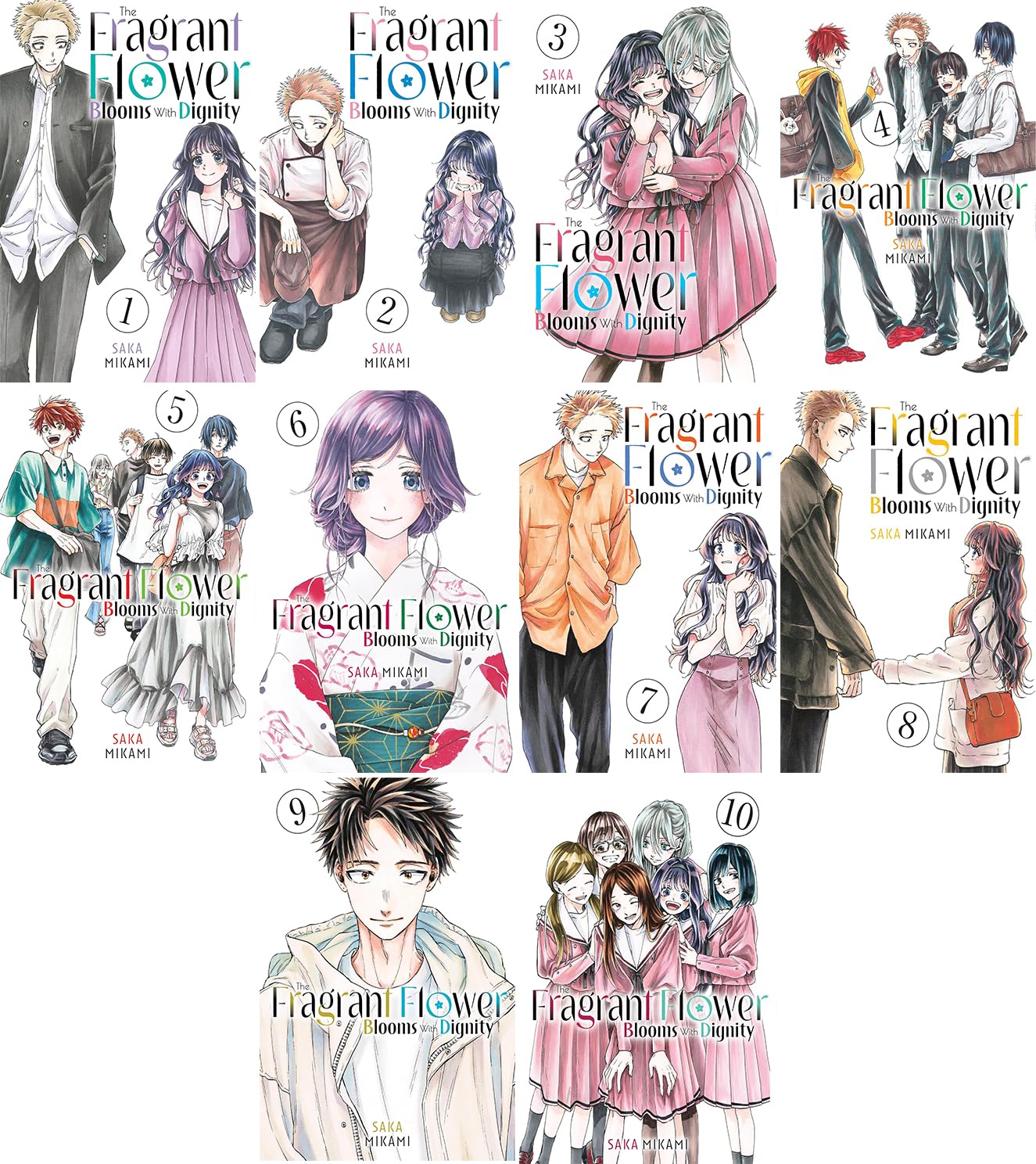 The Fragrant Flower Blooms With Dignity Series 10-Book Set (Book#1-#10)