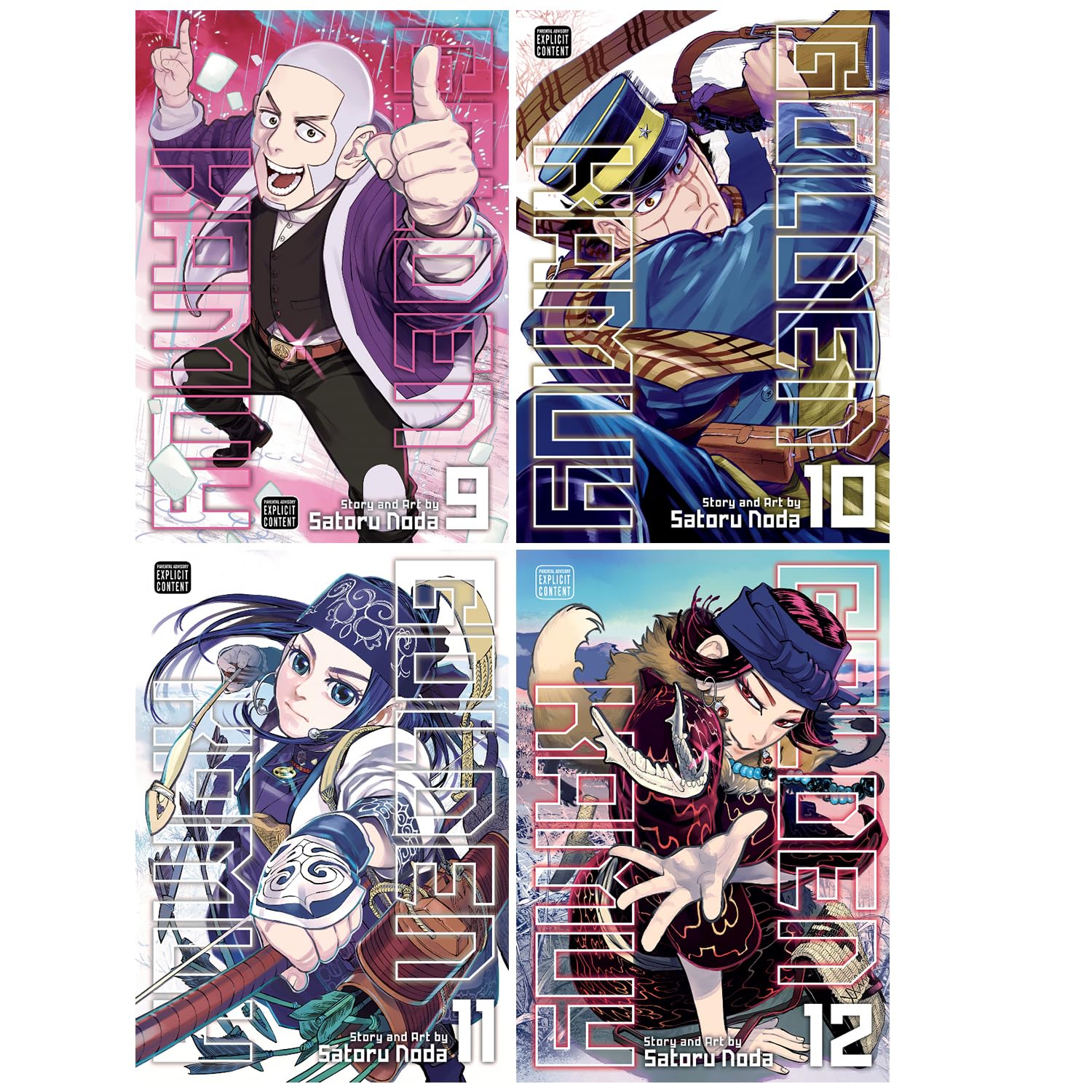GOLDEN KAMUY Serie : Vol 1-24 Collection 24-Book Set by Noda Satoru