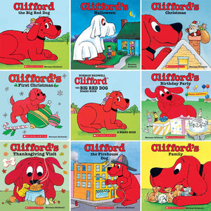 Clifford Series Books, 9 Books Collection Set, Classic Storybook, by Norman Bridwell