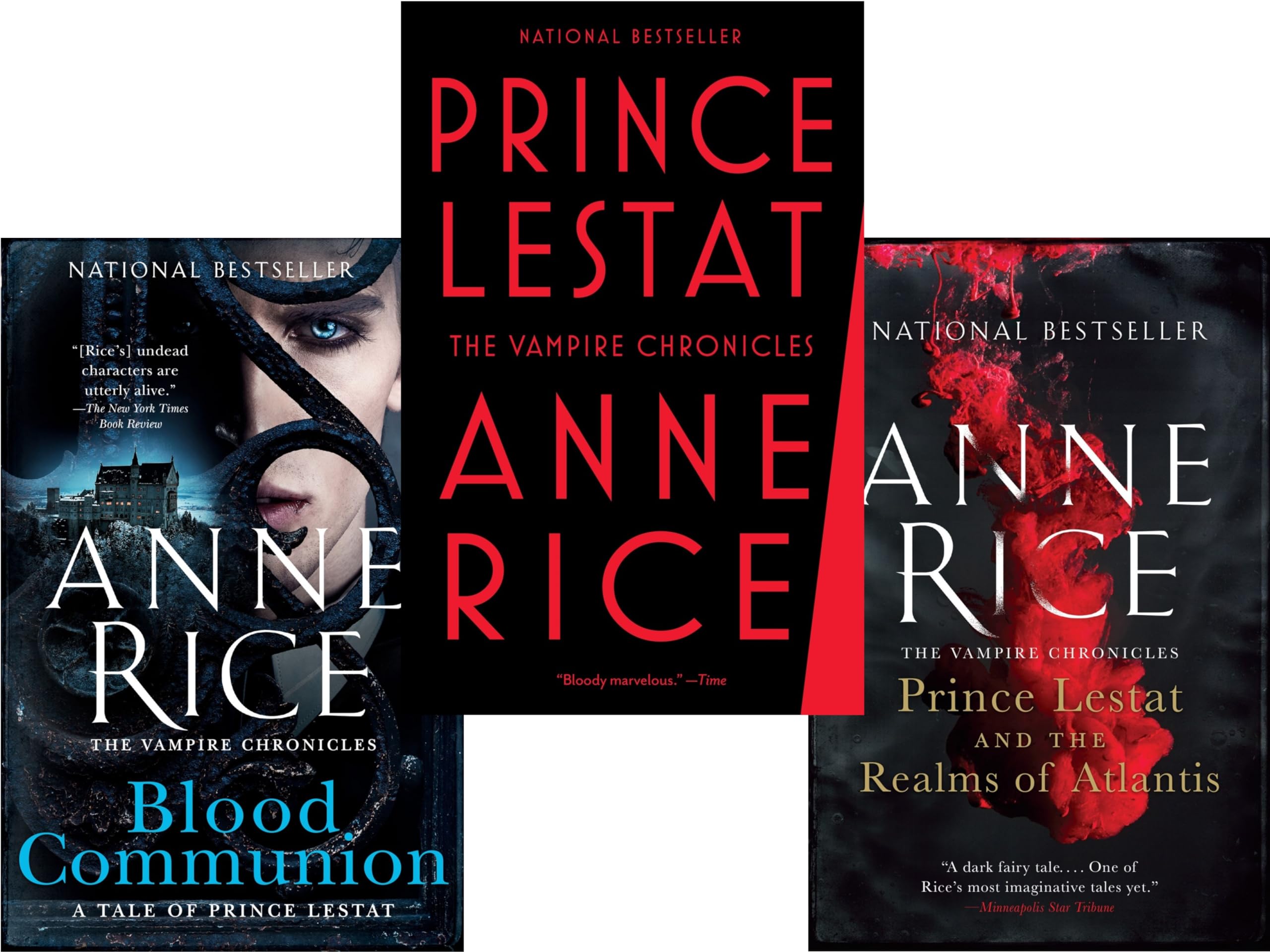 Vampire Chronicles 3 Books Collection By Anne Rice - Prince Lestat, Prince Lestat and the Realms of Atlantis, Blood Communion (Paperback Edition)