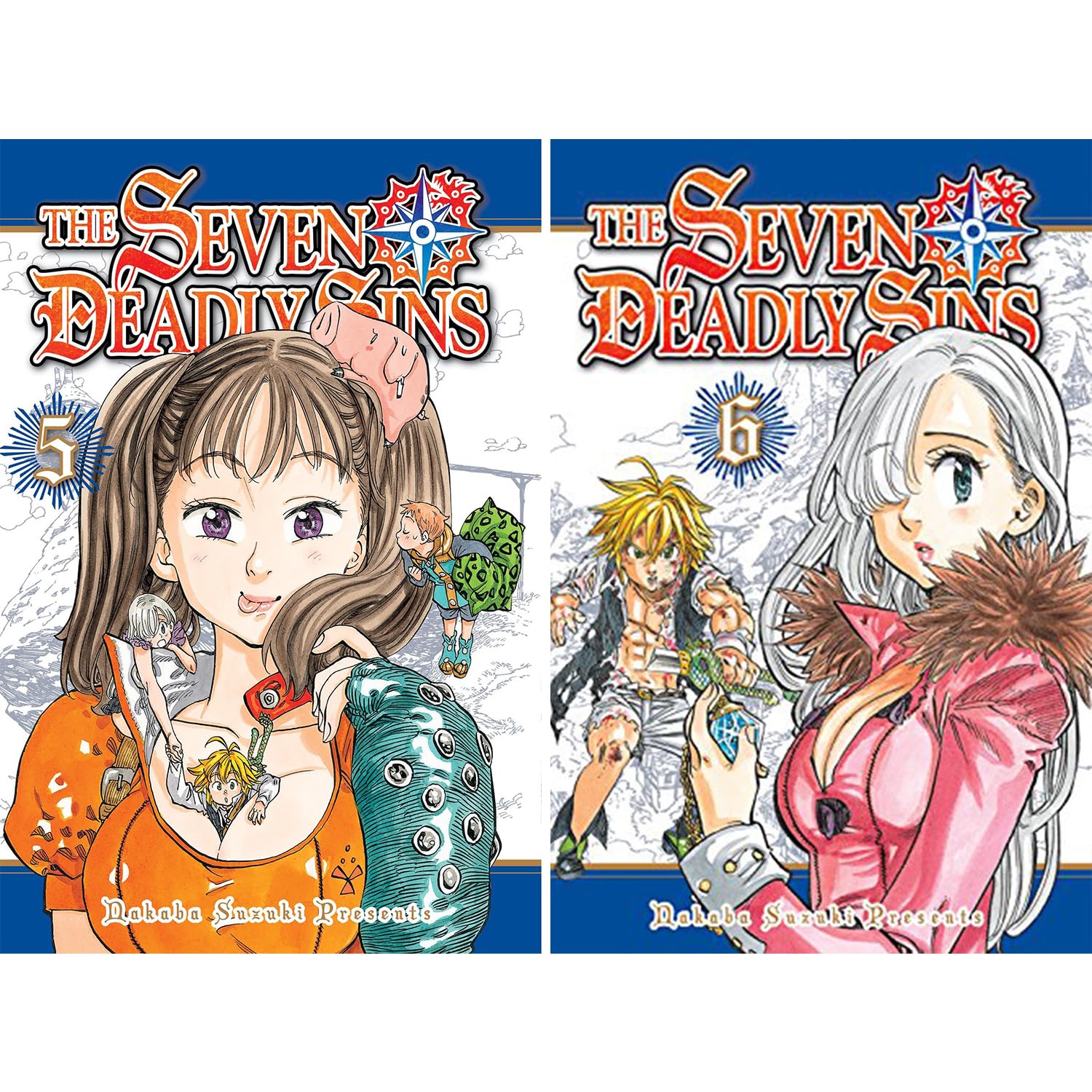 Seven Deadly Sins Series Vol(1 to 10) 10 Books Collection Set by Nakaba Suzuki