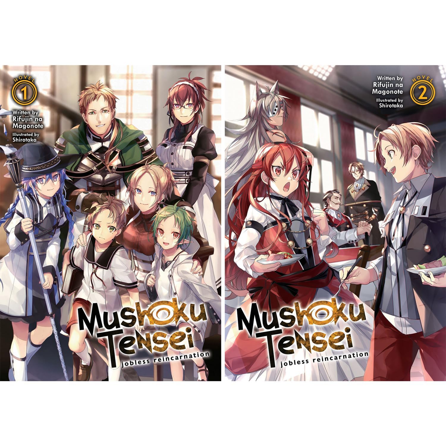 Mushoku Tensei: Jobless Reincarnation Light Novel Set Vol. 1-9, 9 Books Collection Set